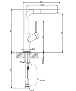 Vòi rửa bát Reginox FIVA D3 FURST HMH.F400420NB - 6 Vòi rửa bát Reginox FIVA D3 FURST HMH.F400420NB - 5