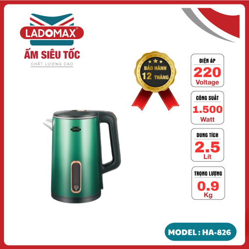 Ấm đun siêu tốc Ladomax HA-826 - 3