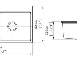 Chậu Rửa Chén Đá Golicaa GCD-8046G - 9