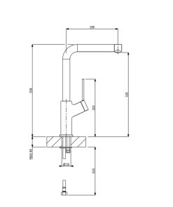 VÒI RỬA BÁT REGINOX FIVA A FURST HMH.F400404CR - 10 VÒI RỬA BÁT REGINOX FIVA A FURST HMH.F400404CR - 9