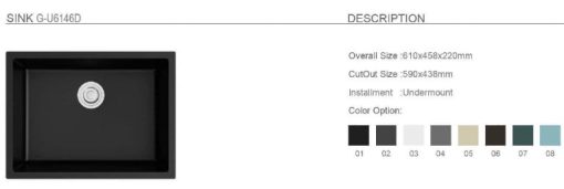 Chậu rửa bát GOLICAA GAD-6146D - 5