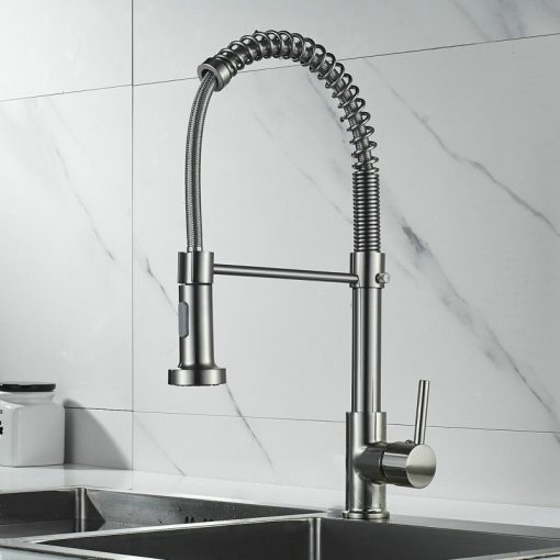Vòi rửa chén lò xo nóng lạnh GOLICAA GL-412 - 5