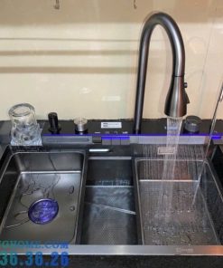 CHẬU RỬA CHÉN BÁT PHỦ NANO ĐEN GOLICAA GA-7846ND - 29