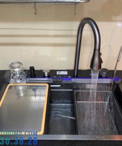 CHẬU RỬA CHÉN BÁT PHỦ NANO ĐEN GOLICAA GA-7846ND - 31