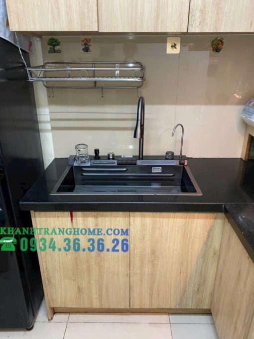 CHẬU RỬA CHÉN BÁT PHỦ NANO ĐEN GOLICAA GA-7846ND - 15
