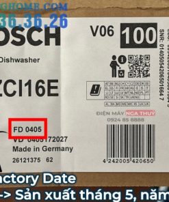 Máy rửa bát Bosch SMS6ZCI16E Series 6 Zeolith Độc lập - 108 Máy rửa bát Bosch SMS6ZCI16E Series 6 Zeolith Độc lập - 107