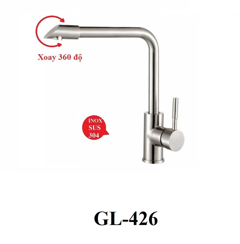 Vòi rửa chén nóng lạnh GOLICAA GL-426