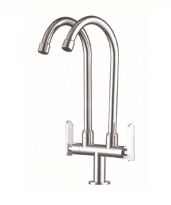 Vòi rửa chén hai đầu vòi lạnh GOLICAA GL-522