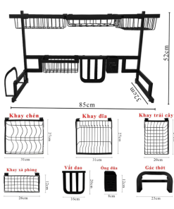 Kệ chén đặt bàn GOLICAA GL-KCDN.DB 650MM - 10 Kệ chén đặt bàn GOLICAA GL-KCDN.DB 650MM - 9