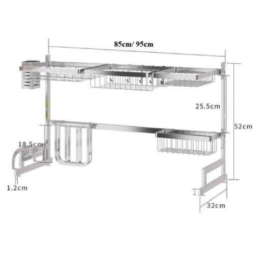 Kệ chén đặt bàn GOLICAA GL-KCDN.IB - 3