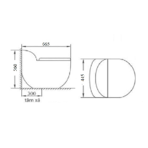 Bồn cầu liền khối GOLICAA GL-2299 - 9