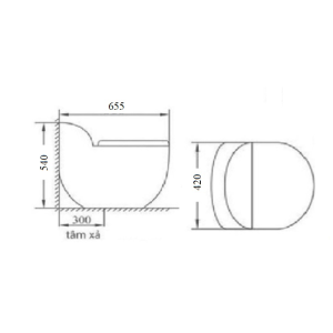 Bồn cầu liền khối GOLICAA GL-2298 - 7