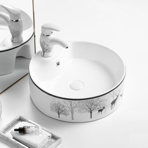 Lavabo sứ cao cấp GOLICAA GL-3201 - 5