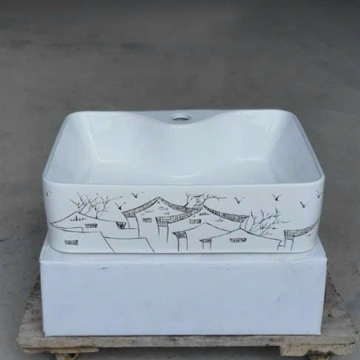 Lavabo sứ cao cấp GOLICAA GL-3261 - 5