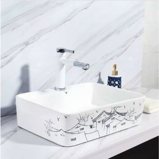 Lavabo sứ cao cấp GOLICAA GL-3261 - 7