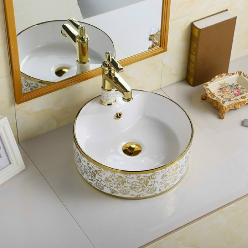 Lavabo sứ cao cấp GOLICAA GL-3243 - 5