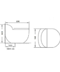 Bồn cầu liền khối GOLICAA GL-2289 - 7