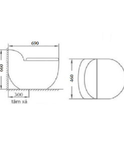 Bồn cầu liền khối GOLICAA GL-2290 - 7