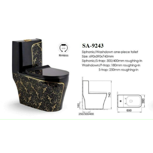 Bồn cầu liền khối GOLICAA GL-2245 - 5