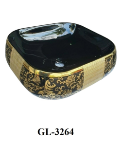 Lavabo sứ cao cấp GOLICAA GL-3264