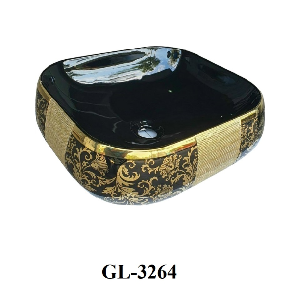 Lavabo sứ cao cấp GOLICAA GL-3264