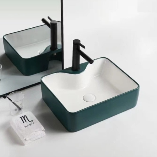 Lavabo sứ cao cấp GOLICAA GL-3249 - 5