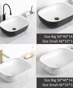 Lavabo sứ cao cấp GOLICAA GL-3265 - 9