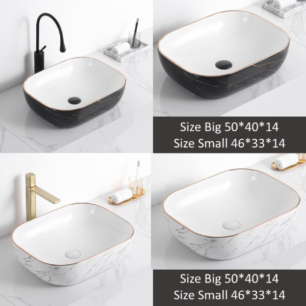 Lavabo sứ cao cấp GOLICAA GL-3265