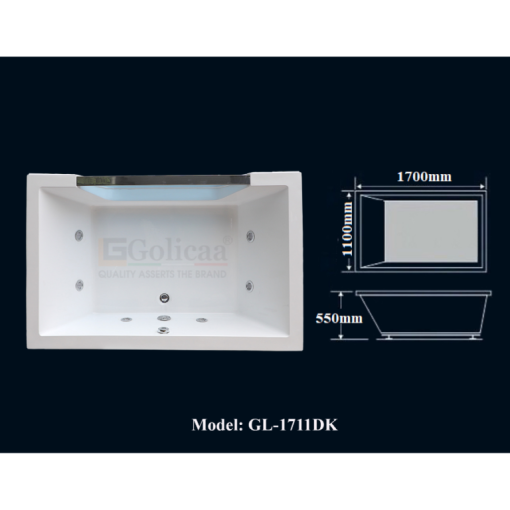 Bồn tắm GOLICAA GL-1711DK - 3