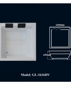 Bồn tắm GOLICAA GL-1616DV - 7