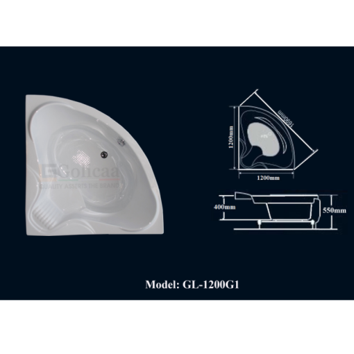 Bồn tắm GOLICAA GL-1200G1 - 3