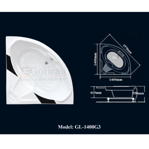 Bồn tắm GOLICAA GL-1400G3 - 3