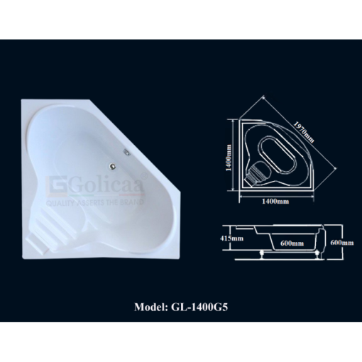 Bồn tắm GOLICAA GL-1400G5 - 3