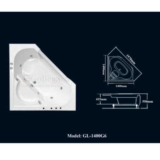 Bồn tắm GOLICAA GL-1400G6 - 3