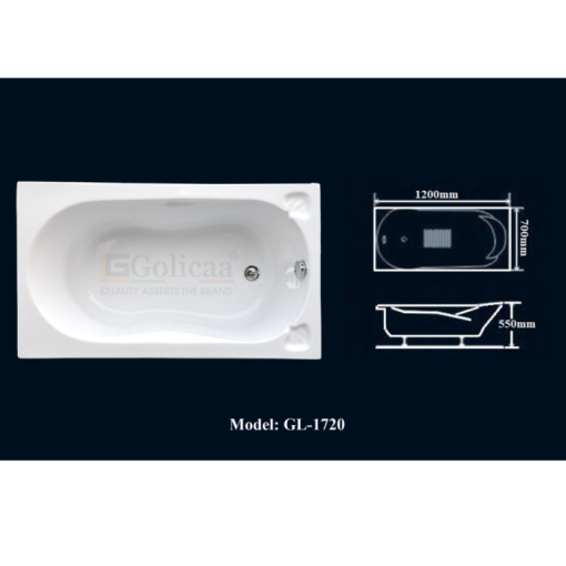 Bồn tắm GOLICAA GL-1270 - 3