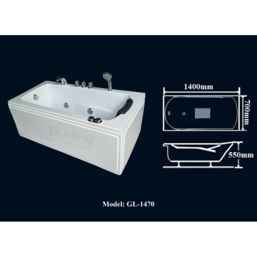 Bồn tắm GOLICAA GL-1470 - 3
