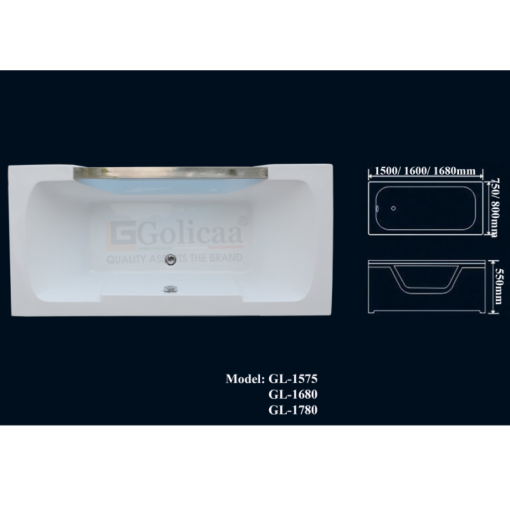 Bồn tắm GOLICAA GL-1780K - 5