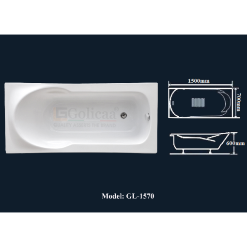Bồn tắm GOLICAA GL-1570 - 5