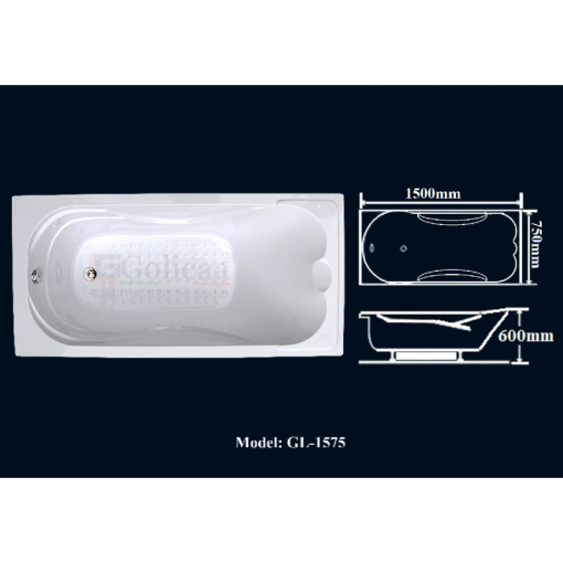 Bồn tắm GOLICAA GL-1575 - 5