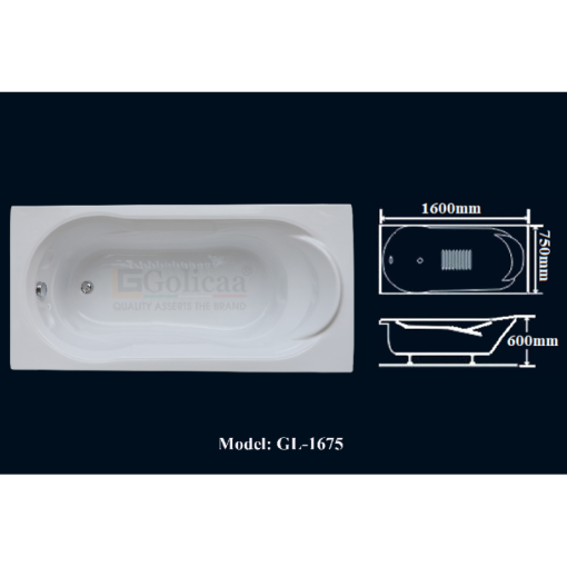 Bồn tắm GOLICAA GL-1675 - 5