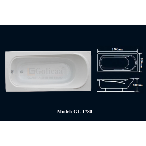 Bồn tắm GOLICAA GL-1780 - 5