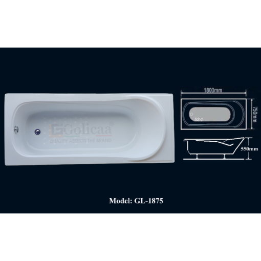 Bồn tắm GOLICAA GL-1875 - 5