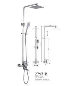 Sen tắm vuông nóng lạnh GOLICAA GL-121 - 9