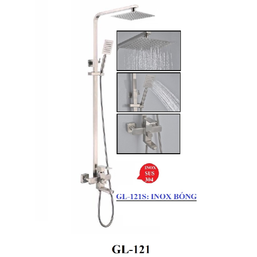 Sen tắm vuông nóng lạnh GOLICAA GL-121 - 5