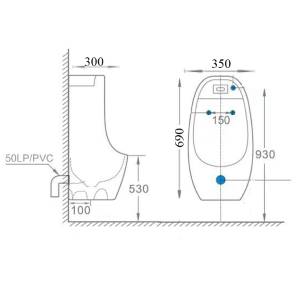 Bồn tiểu nam GOLICAA GL-TN02C - 9