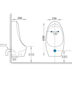 Bồn tiểu nam GOLICAA GL-TN02T - 9