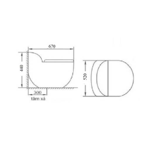Bồn cầu liền khối GOLICAA GL-2276 - 3