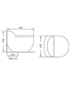 Bồn cầu liền khối GOLICAA GL-2278 - 9