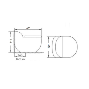 Bồn cầu liền khối GOLICAA GL-2278 - 9