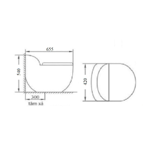 Bồn cầu liền khối GOLICAA GL-2278 - 3
